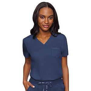 Med Couture - Touch - Women's 1-Pocket V-Neck Top