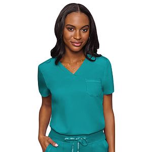 Med Couture - Touch - Women's 1-Pocket V-Neck Top