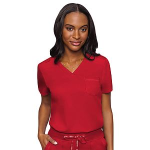 Med Couture - Touch - Women's 1-Pocket V-Neck Top