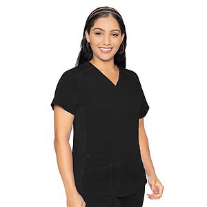 Med Couture - Touch - Women's 4-Pocket V-Neck Shirttail Top