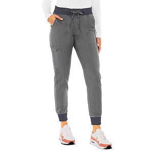 Med Couture - Touch - Women's 5-Pocket Rib-Knit Waistband Pant