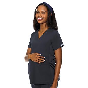 Med Couture - Activate - Women's 2-Pocket Maternity V-Neck Top