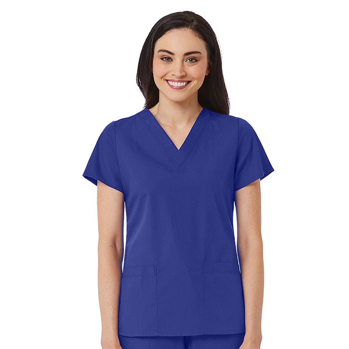 Maevn - Red Panda - Women's V-Neck Two Pocket Top
