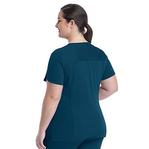 Maevn - Focus - Women's Two-Pocket Tulip-Neck Top