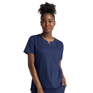 Maevn - Matrix - Women's Three-Pocket Notched Crew Neck Top