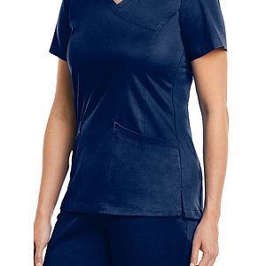 Maevn - Matrix - Women's Three-Pocket Curved Mock Wrap Top