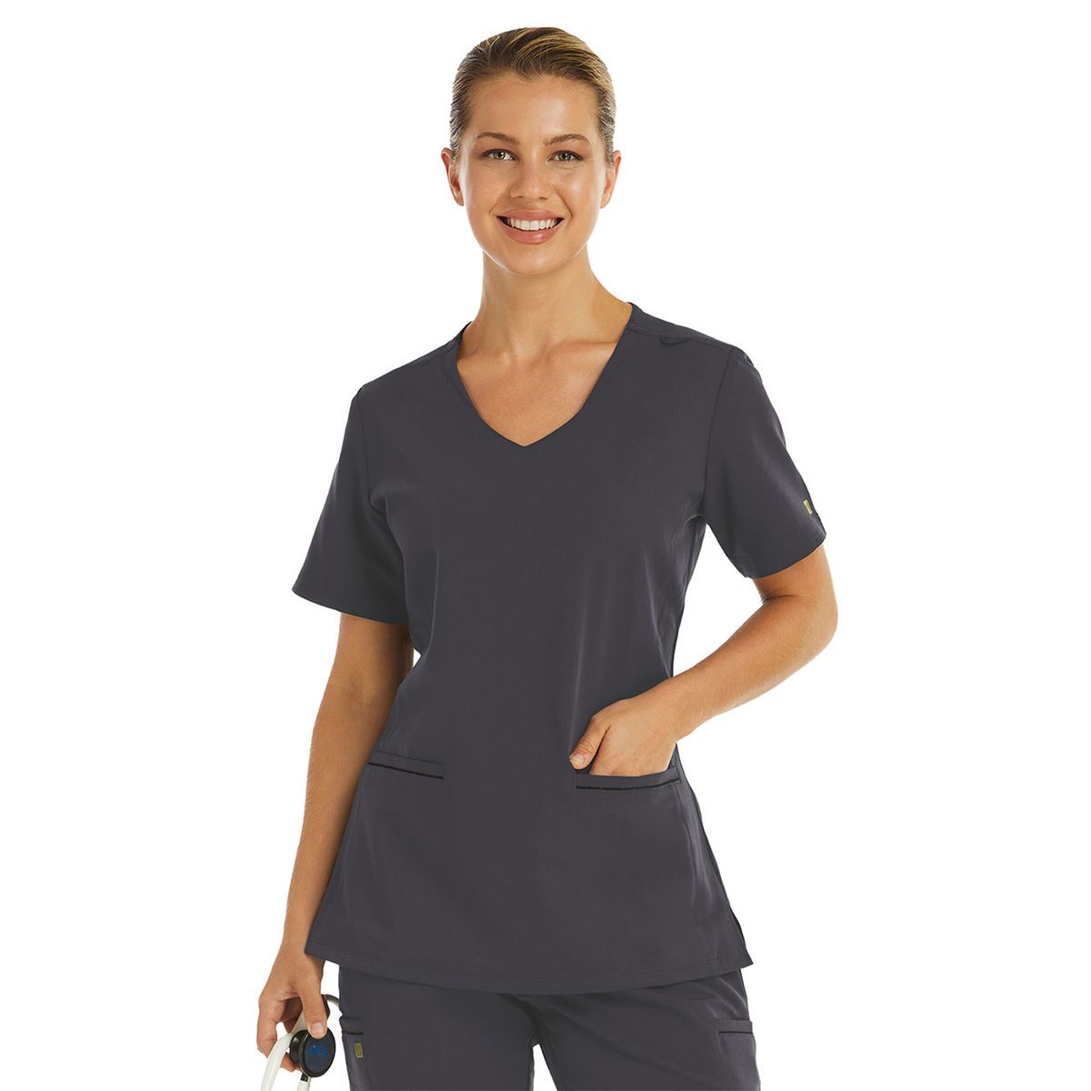 Maevn - Matrix Pro - Women's Two-Pocket Knit V-neck Top