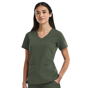 Maevn - Matrix Pro - Women's Two-Pocket Curved V-Neck Top
