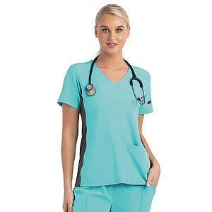 Maevn - Matrix Impulse - Women's Two-Pocket Mock Wrap Top