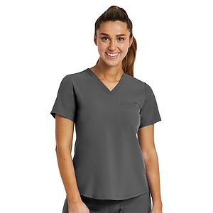 Maevn - Matrix Impulse - Women's One-Pocket V-Neck Tuck-In Top