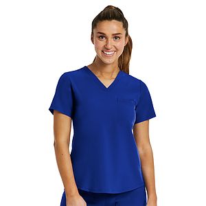 Maevn - Matrix Impulse - Women's One-Pocket V-Neck Tuck-In Top