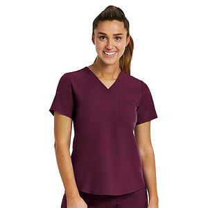 Maevn - Matrix Impulse - Women's One-Pocket V-Neck Tuck-In Top