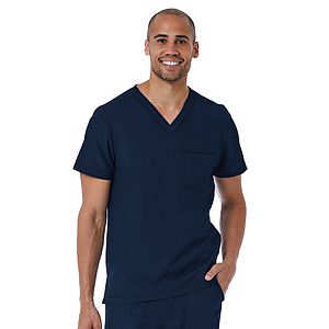 Maevn - Matrix Pro - Men's One-Pocket Tuckable Contrast Piping V-Neck  Top