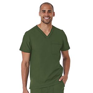Maevn - Matrix Pro - Men's One-Pocket Tuckable Contrast Piping V-Neck  Top