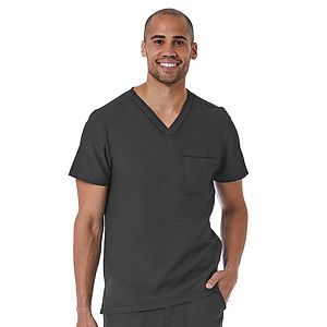 Maevn - Matrix Pro - Men's One-Pocket Tuckable Contrast Piping V-Neck  Top