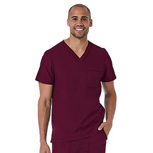 Maevn - Matrix Pro - Men's One-Pocket Tuckable Contrast Piping V-Neck  Top