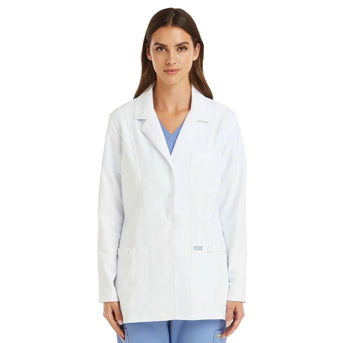 Maevn - Momentum - Women's Three-Pocket 28.5" Consultation Snap Front Lab Coat