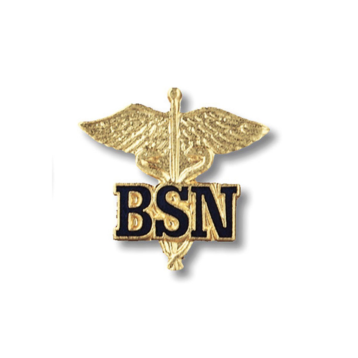 Prestige Medical - BSN (Letters on Caduceus) Cloisonne Pin