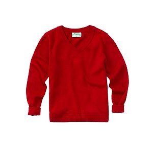 Classroom Uniforms - Youth Unisex Long Sleeve V-neck Sweater