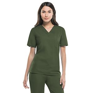 Dickies Medical - EDS Signature - Unisex 1-Pocket Tuckable V-Neck Top