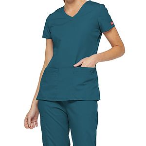 Dickies Medical - EDS Signature - Women's 4-Pocket V-Neck Top
