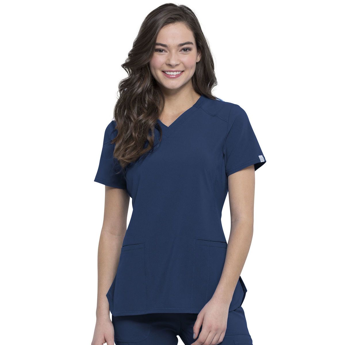 cocoページ Infinity - women's 2 pocket princess seams v-neck top