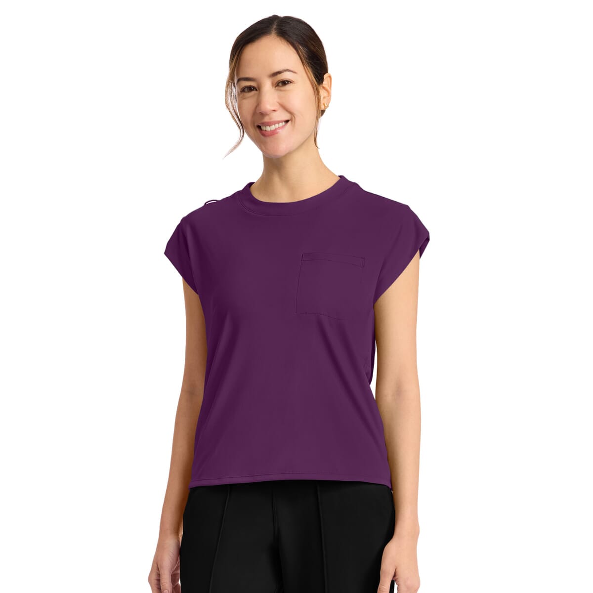 Cherokee - Cherokee Achieve - Women's 1-Pocket Crew Neck Top