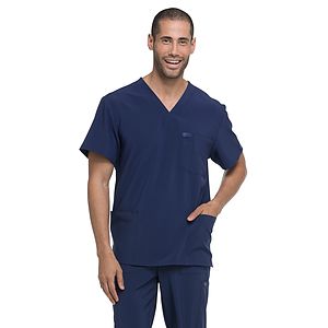 Dickies Medical - EDS Essentials - Men's Four-Pocket V-Neck Top