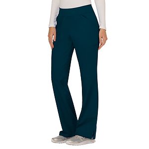 Cherokee - Workwear Revolution - Women's 4-Pocket Mid Rise Straight Leg Pull-on Pant