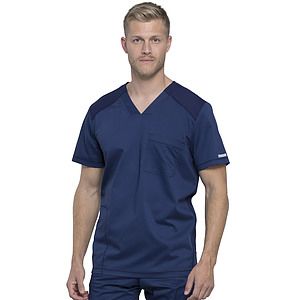 Cherokee - Workwear Revolution - Men's 2-Pocket V-Neck Top