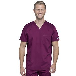 Cherokee - Workwear Revolution - Men's 2-Pocket V-Neck Top