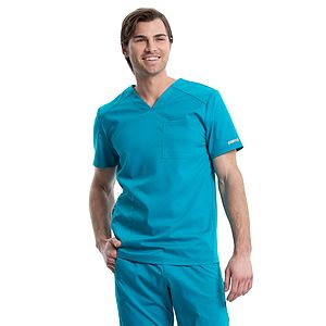 Cherokee - Workwear Revolution - Men's 2-Pocket V-Neck Top