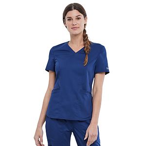 Cherokee - Workwear Revolution - Women's 2-Pocket V-Neck Top