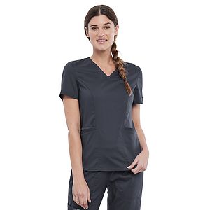 Cherokee - Workwear Revolution - Women's 2-Pocket V-Neck Top