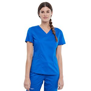 Cherokee - Workwear Revolution - Women's 2-Pocket V-Neck Top