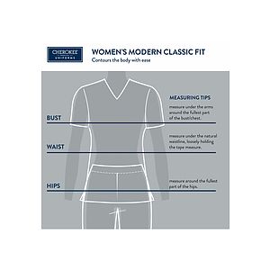 Cherokee - Workwear Revolution - Snap Front V-Neck Top