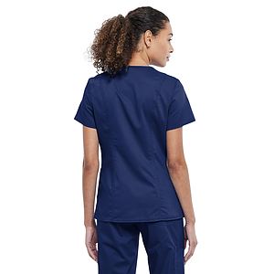 Cherokee - Workwear Revolution - Snap Front V-Neck Top
