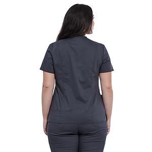 Cherokee - Workwear Revolution - Snap Front V-Neck Top