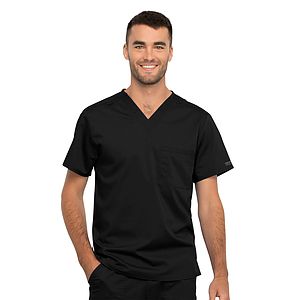 Cherokee - Workwear Revolution - Unisex 1 Pocket Tuckable V-Neck Top