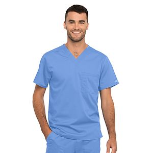 Cherokee - Workwear Revolution - Unisex 1 Pocket Tuckable V-Neck Top