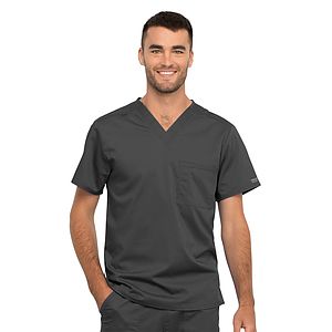 Cherokee - Workwear Revolution - Unisex 1 Pocket Tuckable V-Neck Top