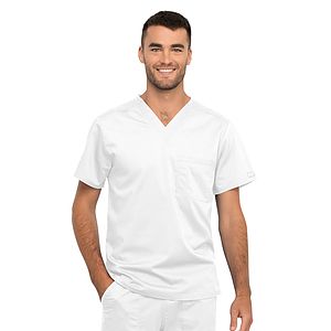 Cherokee - Workwear Revolution - Unisex 1 Pocket Tuckable V-Neck Top