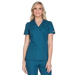 Cherokee - Workwear Originals - Women's Mock Wrap Top