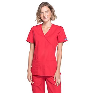 Cherokee - Workwear Originals - Women's Mock Wrap Top
