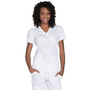 Cherokee - Workwear Originals - Women's Mock Wrap Top