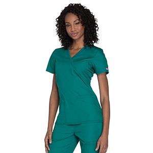 Cherokee - Workwear Originals - Women's Mock Wrap Top