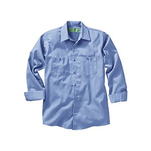 Red Kap Shirts -  Men's Long Sleeve Wrinkle-Resistant Cotton Work Shirt