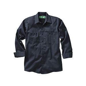 Red Kap Shirts -  Men's Long Sleeve Wrinkle-Resistant Cotton Work Shirt