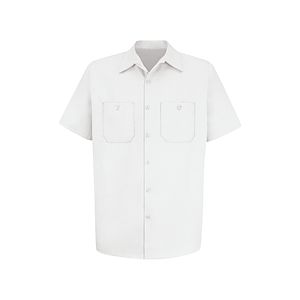 Red Kap Shirts -  Men's Short Sleeve Wrinkle-Resistant Cotton Work Shirt