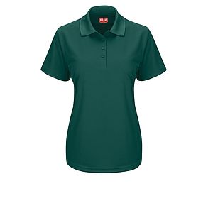 Red Kap Shirts -  Women's Short Sleeve Performance Knit Pocketless Core Polo